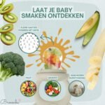 Broemba baby fruitspeen met 3 spenen in beige