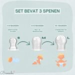 Broemba baby fruitspeen met 3 spenen in beige