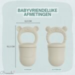 Broemba baby fruitspeen met 3 spenen in beige