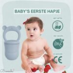 Broemba baby fruitspeen met 3 spenen in blauw