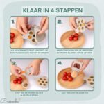 Broemba baby fruitspeen met 3 spenen en ijsblokjesvorm in beige