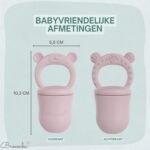 Broemba baby fruitspeen met 3 spenen in roze