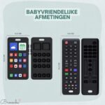 Broemba baby afstandsbediening en telefoon Bari in zwart