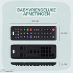 Broemba baby afstandsbediening Torino in zwart