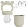 Baby Fruitspeen + 3 spenen Beige