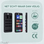 Broemba baby telefoon Milan in zwart